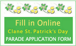 Clane St Patricks Day Parade Application Form 2025