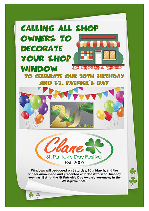 Clane Festival Shop Window Display Competition 2025